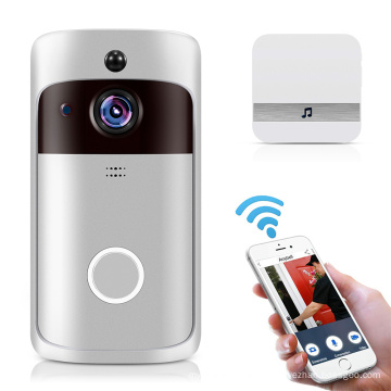 Sonnette de porte wifi caméra vidéo sonnette pour caméra de sécurité à domicile sonnette de porte sans fil FHD 720p